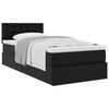 VidaXL Lit ottoman avec matelas noir 90x190 cm similicuir