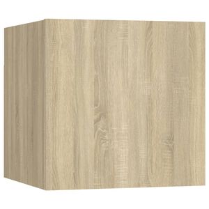 vidaXL Meuble TV mural Ch&ecirc;ne sonoma 30,5x30x30 cm