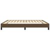 vidaXL Cadre de lit sans matelas marron foncé 180x200 cm tissu