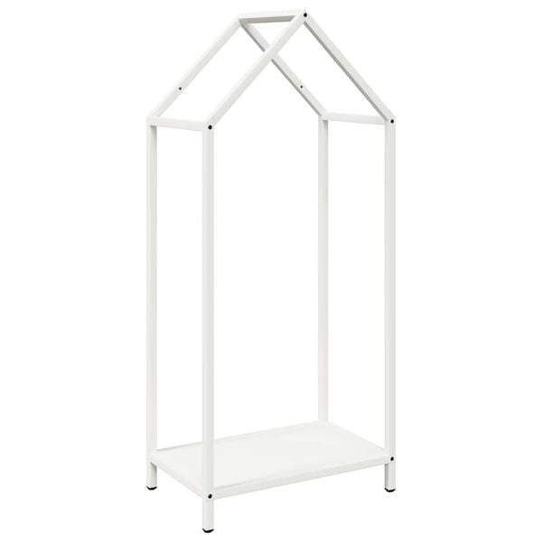vidaXL Portant de bois chauffage blanc 40x25x90 cm