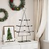 vidaXL Arbre de Noël en métal pour décoration noir 105 cm