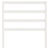 vidaXL T&ecirc;te de lit Blanc 95x4x100 cm Bois massif de pin