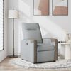 vidaXL Fauteuil inclinable Gris clair Tissu