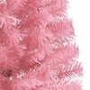 vidaXL Sapin de No&euml;l artificiel pr&eacute;-&eacute;clair&eacute; Rose 210 cm PVC
