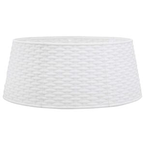 vidaXL Jupe de sapin de No&euml;l blanc &Oslash;56x23 cm plastique