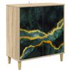 vidaXL Buffet WIJHE Sonoma 69 x 33 x 75 cm Bois d'ing&eacute;nierie