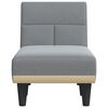 vidaXL Chaise longue gris clair tissu