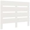 vidaXL T&ecirc;te de lit Blanc 75x3x80 cm Bois massif de pin