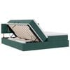 vidaXL Lit de Rangement avec matelas Vert fonc&eacute; 90 x 200 cm