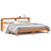 vidaXL Cadre de lit sans matelas cire marron 200x200cm bois pin massif