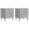 vidaXL Cabinet de chevet 2 pcs Sonoma gris 43 x 34,5 x 48 cm