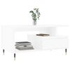 vidaXL Table basse Blanc 90x49x45 cm Bois d'ing&eacute;nierie