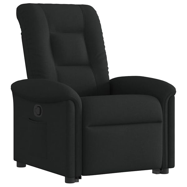 vidaXL Fauteuil inclinable noir tissu