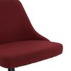 vidaXL Chaise pivotante de bureau Rouge bordeaux Tissu