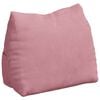 vidaXL Coussin de Dos Rose 45 x 20 x 35 cm Tissu en velours c&ocirc;tel&eacute;
