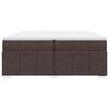 vidaXL Sommier &agrave; lattes de lit avec matelas Marron fonc&eacute; 200x200 cm