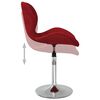 vidaXL Tabouret de bar Rouge bordeaux Velours