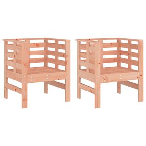 vidaXL Chaises de jardin lot de 2 61,5x53x71 cm bois massif de douglas