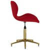 vidaXL Chaises &agrave; manger pivotantes lot de 4 rouge bordeaux velours