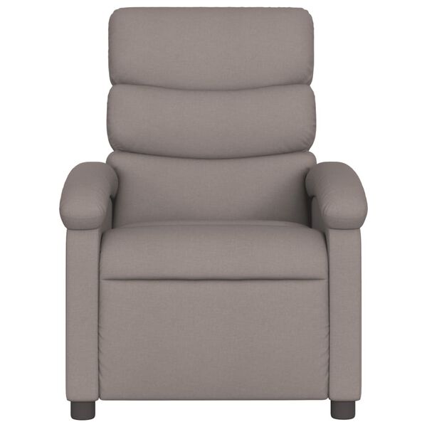 vidaXL Fauteuil inclinable Taupe Tissu