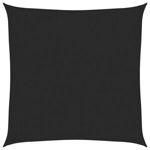 vidaXL Voile d'ombrage 160 g/m&sup2; Noir 2x2 m PEHD