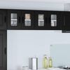 vidaXL Armoire de cuisine Kalmar 2 pcs Noir 60 x 31 x 40 cm