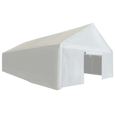 vidaXL Tente de rangement PE 5 x 10 m Blanc