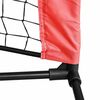 vidaXL Filet de tennis Noir et Rouge 595 x 90,5 x 87 cm Polyester