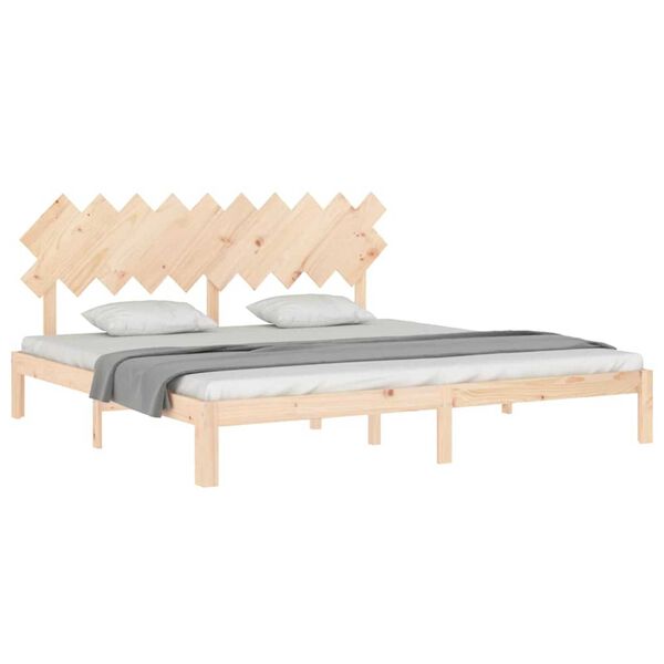 vidaXL Cadre de lit sans matelas 200x200 cm bois massif de pin