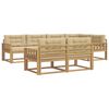 vidaXL Ensemble de canap&eacute;s d'ext&eacute;rieur 6 pc Blanc et Beige Polyester