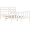 vidaXL Cadre de lit sans matelas blanc 140x200 cm bois de pin massif
