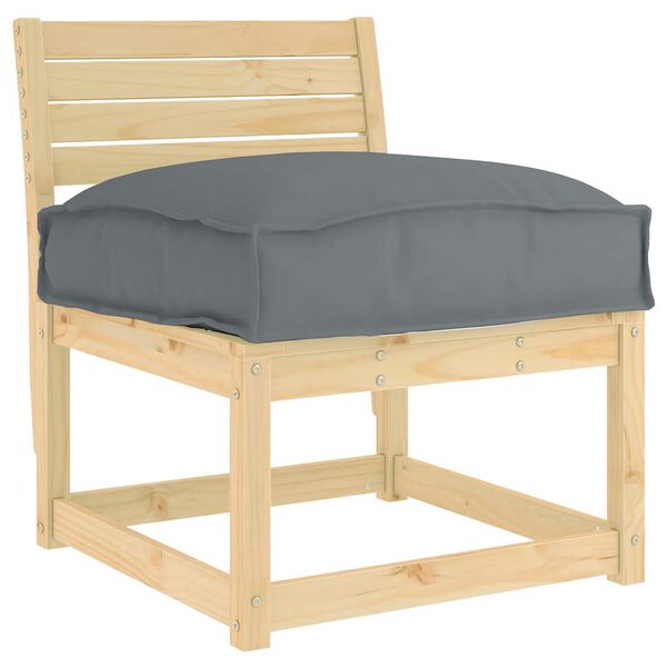 vidaXL Coussin Anthracite 60 x 40 x 8 cm Tissu Oxford