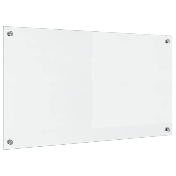 vidaXL Protection de cuisine Transparent 90 x 50 cm verre trempé