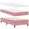 vidaXL Lit &agrave; ressorts avec matelas Rose 100 x 200 cm Velours