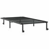 vidaXL Cadre de lit sans matelas pliable noir 107x203 cm acier