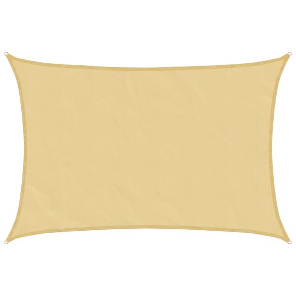 vidaXL Voile d'ombrage sable 4,5x3,5 m 100 % polyester oxford