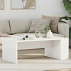 vidaXL Table basse Blanc 95 x 50 x 34 cm Bois d'ing&eacute;nierie