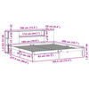 vidaXL Lit bibliothèque sans matelas 180x200 cm bois massif de pin