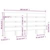 vidaXL T&ecirc;te de lit Blanc 160x3x80 cm Bois massif de pin