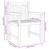 vidaXL Chaise de jardin 2 pcs 60 x 58 x 90 cm Bois de teck massif
