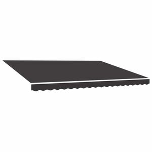 vidaXL Tissu de remplacement pour auvent anthracite 400x350 cm polyester