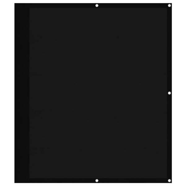 vidaXL Écran de balcon noir 120x800 cm 100% polyester oxford