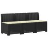 vidaXL Canap&eacute; de jardin 3 places avec coussins look rattan 3 place PP
