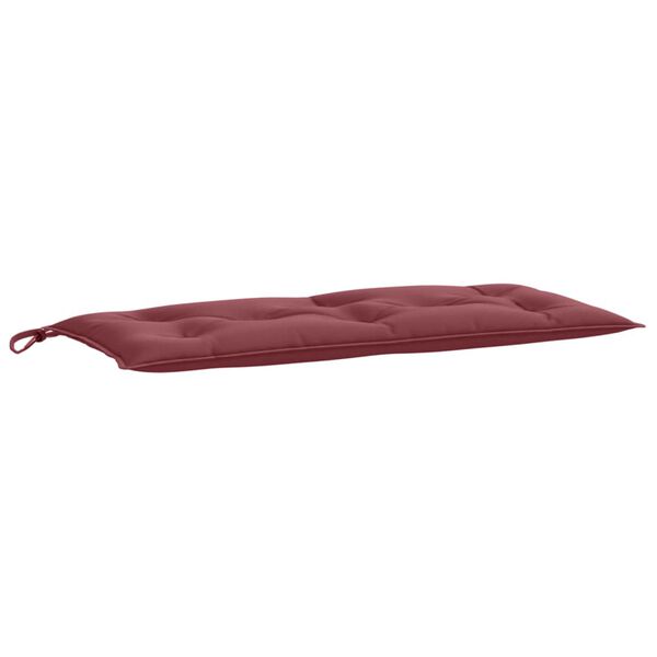 vidaXL Coussin de banc de jardin rouge bordeaux mélangé tissu