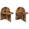vidaXL Table de chevet 2 pc Ch&ecirc;ne fum&eacute; 40 x 35,5 x 45,5 cm