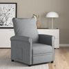 vidaXL Fauteuil inclinable Gris clair Tissu