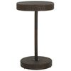vidaXL Table de jardin Marron 60,5x106 cm R&eacute;sine tress&eacute;e