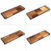 vidaXL Tapis d'escalier autoadh&eacute;sifs 5 pcs 65x21x4 cm Marron