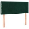 vidaXL T&ecirc;te de lit Vert fonc&eacute; 90x5x78/88 cm Velours