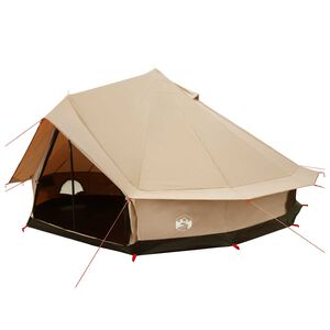 vidaXL Tente familiale 10 personne Cr&egrave;me Polycoton